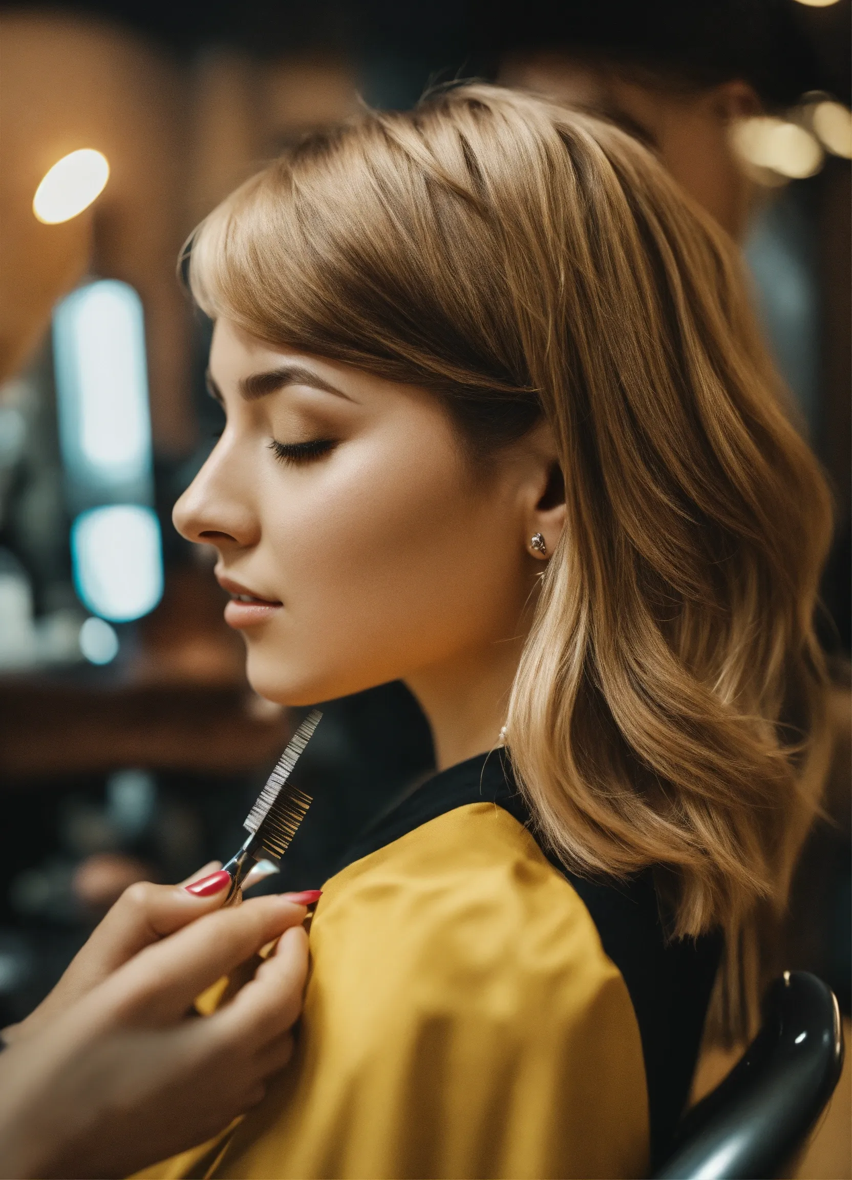 Woman with smooth, healthy hair